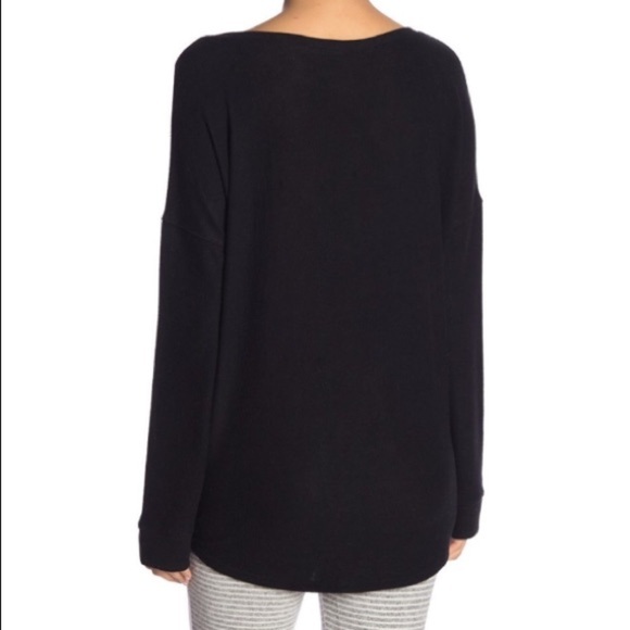 Free Press Up To Snow Hacci Brushed Crew Top - Picture 2 of 4